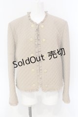 KANEKO ISAO / キルトジャケット  ベージュ O-25-07-08-095-EL-JA-IG-OS