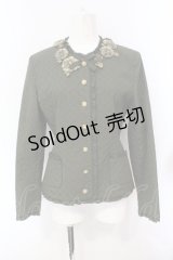 WONDERFUL WORLD / モチーフキルトジャケット  グリーン O-25-07-08-096-LO-JA-IG-OS