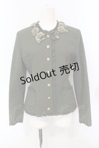 WONDERFUL WORLD / モチーフキルトジャケット  グリーン O-25-07-08-096-LO-JA-IG-OS
