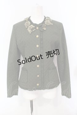 画像1: WONDERFUL WORLD / モチーフキルトジャケット  グリーン O-25-07-08-096-LO-JA-IG-OS