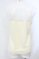 画像3: axes femme / バラ×ビジューモチーフキャミ M キナリ O-25-07-08-001-AX-TO-OW-ZT508 (3)