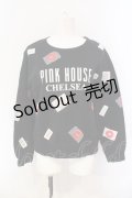PINK HOUSE / パッチワークトレーナー  クロ O-25-07-08-103-LO-TO-IG-OS