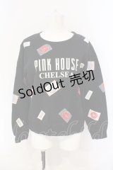 PINK HOUSE / パッチワークトレーナー  クロ O-25-07-08-103-LO-TO-IG-OS