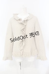 PINK HOUSE / ピコフリルジャケット  ベージュ O-25-07-08-108-LO-JA-IG-OS
