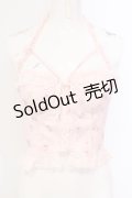 Bobon21 / ホルターネックレースアップミニ丈ビスチェ S チューリップ柄 O-25-07-08-113-EL-TO-IG-OS