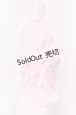 画像3: Bobon21 / ホルターネックレースアップミニ丈ビスチェ S チューリップ柄 O-25-07-08-113-EL-TO-IG-OS