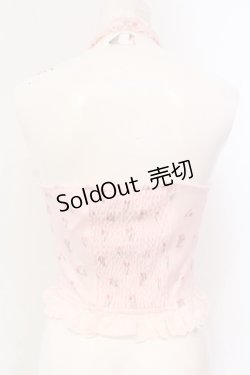 画像4: Bobon21 / ホルターネックレースアップミニ丈ビスチェ S チューリップ柄 O-25-07-08-113-EL-TO-IG-OS