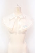 KURARASYSTEM couture / つけ襟  シロ×サックス O-25-07-08-114-EL-ZA-IG-OS