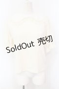 m petit by misako / 丸襟プルオーバー M オフシロ O-25-07-08-115-LO-TO-IG-ZT089