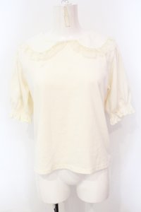 m petit by misako / 丸襟プルオーバー M オフシロ O-25-07-08-115-LO-TO-IG-OS