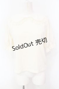m petit by misako / 丸襟プルオーバー M オフシロ O-25-07-08-115-LO-TO-IG-ZT089