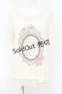 axes femme / 10th アニバーサリーTシャツ  アイボリー O-25-07-08-120-AX-TO-IG-OS