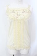 axes femme / バタフライモチーフキャミ M キナリ O-25-07-08-002-AX-TO-OW-OS