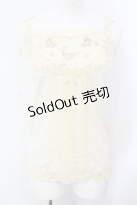 axes femme / バタフライモチーフキャミ M キナリ O-25-07-08-002-AX-TO-OW-OS