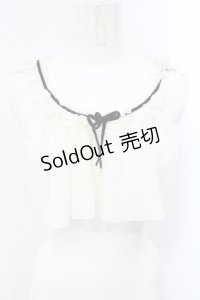mon lily / フリルショートトップス M キナリ O-25-07-08-018-LO-TO-OW-OS