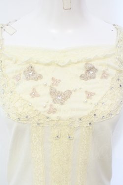 画像2: axes femme / バタフライモチーフキャミ M キナリ O-25-07-08-002-AX-TO-OW-OS