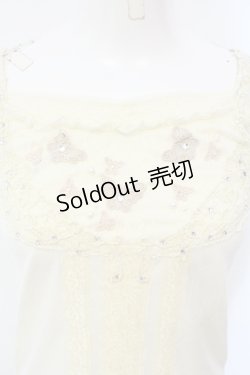 画像2: axes femme / バタフライモチーフキャミ M キナリ O-25-07-08-002-AX-TO-OW-OS