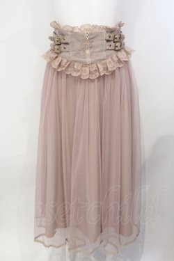 画像1: Rojita / ハートZIPロングチュールスカート F ピンク O-25-07-08-022-LO-SK-OW-OS