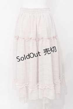 画像3: axes femme POETIQUE / シアーチェックティアードスカート M ピンク O-25-07-08-025-AX-SK-OW-OS