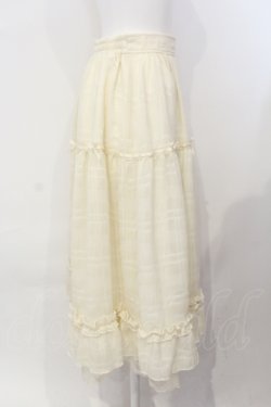 画像2: axes femme POETIQUE / シアーチェックティアードスカート M キナリ O-25-07-08-026-AX-SK-OW-OS