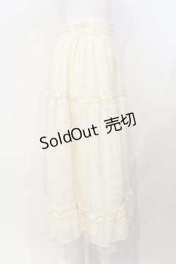 画像2: axes femme POETIQUE / シアーチェックティアードスカート M キナリ O-25-07-08-026-AX-SK-OW-OS