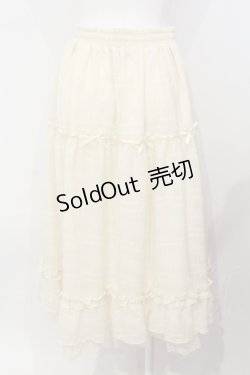 画像3: axes femme POETIQUE / シアーチェックティアードスカート M キナリ O-25-07-08-026-AX-SK-OW-OS