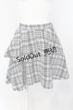 画像1: PEACE NOW / アシメフリルスカート M ブラック O-25-07-08-036-PU-SK-OW-ZS