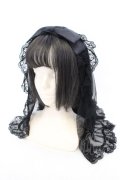 Angelic Pretty / Angel Ribbonベールカチューシャ  クロ O-25-07-10-001-AP-AC-IG-OS