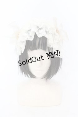 画像2: BABY,THE STARS SHINE BRIGHT / レーシィパールドールカチューシャ  アイボリー O-25-07-10-003-BA-AC-IG-OS
