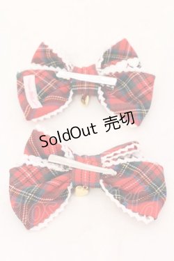 画像3: Angelic Pretty / タータンチェックリボンクリップSet  アカ O-25-07-10-030-AP-AC-OW-OS