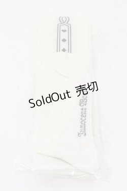 画像2: Innocent World / 2024年秋冬イベント限定 オーバーニーソックス  生成り×ショコラ O-25-07-10-035-IW-ZA-IG-ZT168-F004