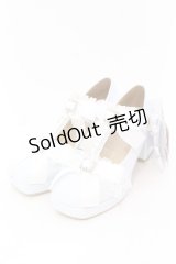 Lovely Tency / MA フリルリボンPLP パンプス L サックス O-25-07-10-043-LO-SH-IG-OS