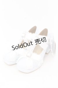 Lovely Tency / MA フリルリボンPLP パンプス L サックス O-25-07-10-043-LO-SH-IG-OS