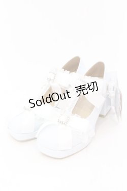 画像1: Lovely Tency / MA フリルリボンPLP パンプス L サックス O-25-07-10-043-LO-SH-IG-OS