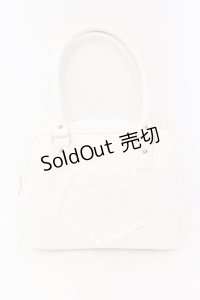 metamorphose / 刺繍入りフリルBAG  シロ O-25-07-10-044-ME-BG-IG-OS