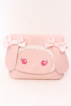 画像1: BABY,THE STARS SHINE BRIGHT / うさくみゃちゃんショルダーBag  ピンク O-25-07-10-046-BA-BG-IG-OS