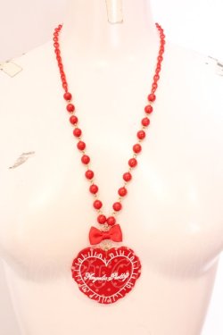画像1: Angelic Pretty / ドットLovely Heartクッションネックレス  アカ O-25-07-10-047-AP-AC-OW-OS