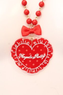 画像2: Angelic Pretty / ドットLovely Heartクッションネックレス  アカ O-25-07-10-047-AP-AC-OW-OS