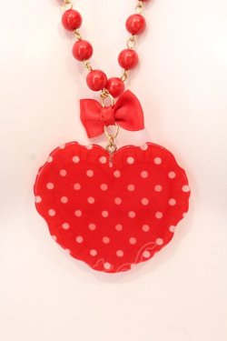 画像3: Angelic Pretty / ドットLovely Heartクッションネックレス  アカ O-25-07-10-047-AP-AC-OW-OS