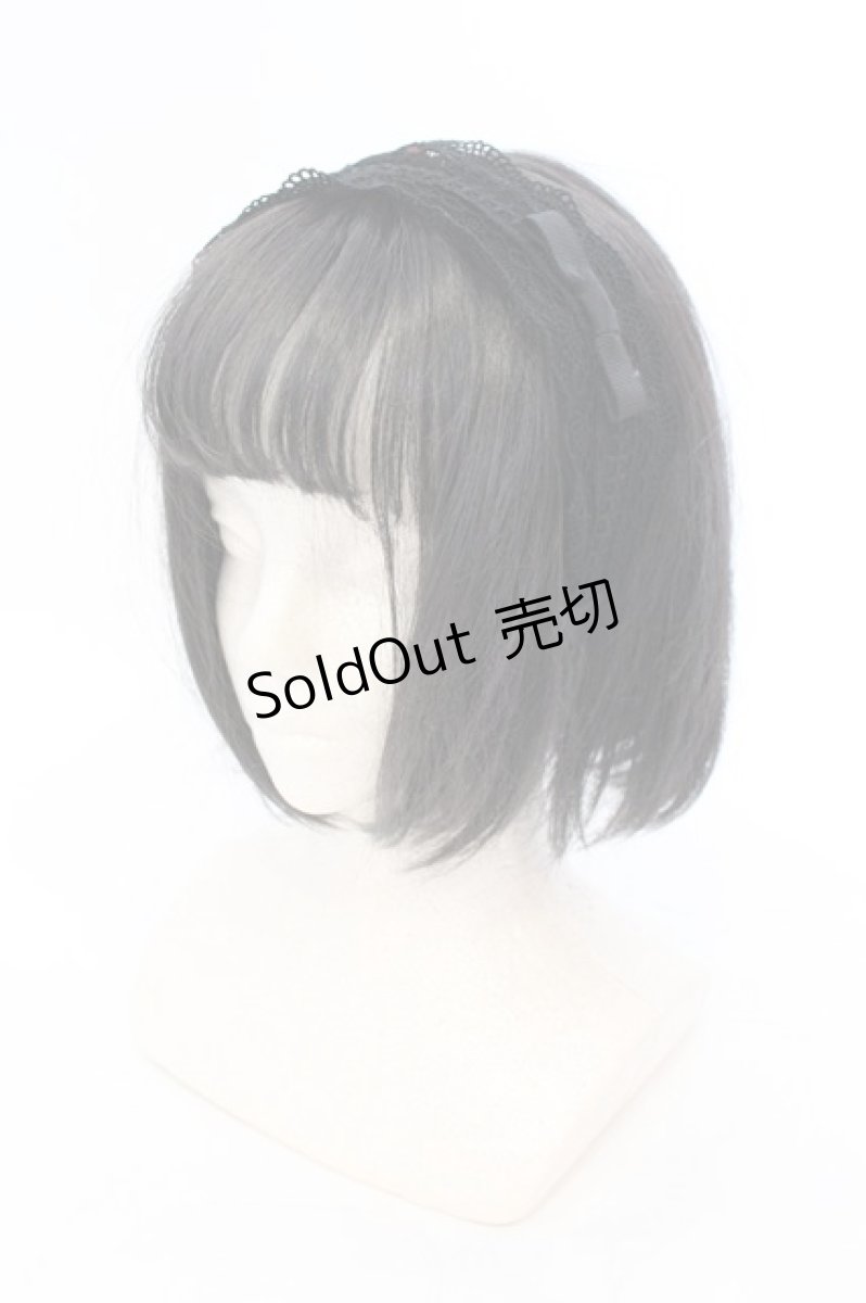 画像1: Melody BasKet / 旋律で紡いだレースカチューシャ  クロ O-25-07-10-007-LO-AC-IG-ZT271-F002 (1)