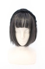 画像2: Melody BasKet / 旋律で紡いだレースカチューシャ  クロ O-25-07-10-007-LO-AC-IG-ZT271-F002 (2)
