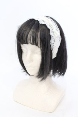 画像1: Melody BasKet / 旋律で紡いだレースカチューシャ  オフシロ O-25-07-10-008-LO-AC-IG-OS
