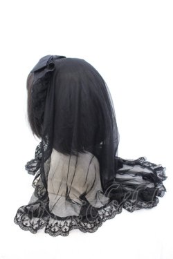 画像3: Angelic Pretty / Angel Ribbonベールカチューシャ  クロ O-25-07-10-001-AP-AC-IG-OS