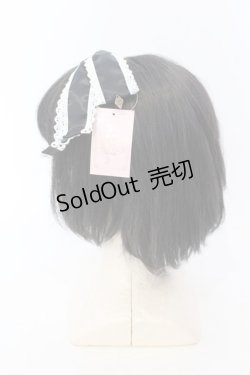 画像2: metamorphose / ダルサテンリボンカチューシャ  クロ×シロ O-25-07-10-010-ME-AC-IG-ZT271
