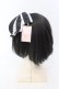 画像2: metamorphose / ダルサテンリボンカチューシャ  クロ×シロ O-25-07-10-010-ME-AC-IG-OS (2)