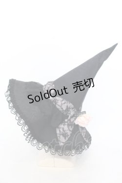 画像3: ALICE and the PIRATES / Sweet Rose 魔女ハット  クロ O-25-07-10-013-PA-AC-OW-ZT-K011