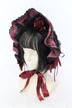 画像1: ALICE and the PIRATES / Vampire Lament 薔薇roseボンネット  ワイン O-25-07-10-015-PA-AC-IG-OS