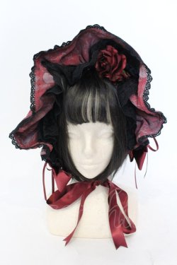 画像2: ALICE and the PIRATES / Vampire Lament 薔薇roseボンネット  ワイン O-25-07-10-015-PA-AC-IG-OS