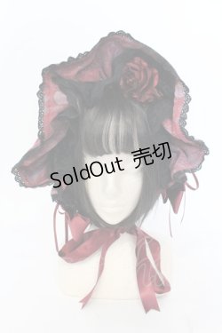 画像2: ALICE and the PIRATES / Vampire Lament 薔薇roseボンネット  ワイン O-25-07-10-015-PA-AC-IG-OS