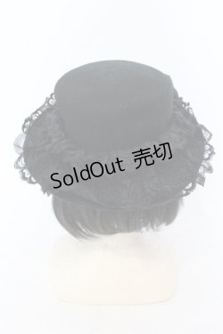 画像4: MARBLE / ティアードフリルフェルトハット  ブラック O-25-07-10-016-GO-AC-IG-OS